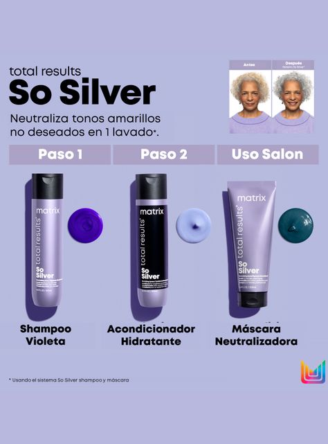 Máscara Matizadora Violeta Cabello Rubio y Gris con Color So Silver 200ml-2