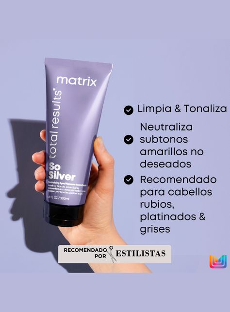 Máscara Matizadora Violeta Cabello Rubio y Gris con Color So Silver 200ml-4