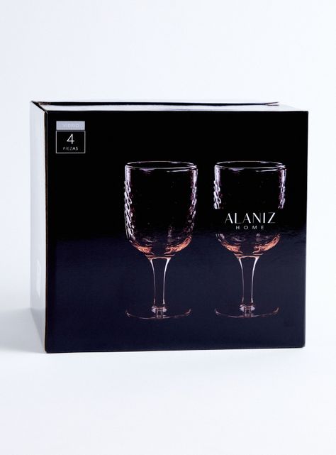 Set 4 Copas Vino Martilladas 320 ml-3
