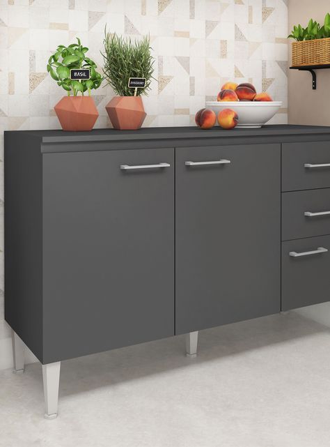 Mueble Base Opie 3 Puertas 2 Cajones-4