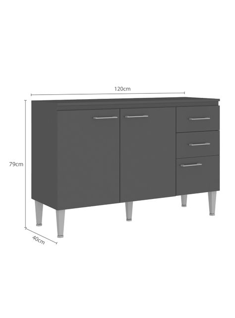 Mueble Base Opie 3 Puertas 2 Cajones-1