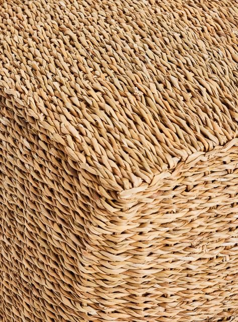 Pouf Cuadrado Natural 40 x 40 cm-2