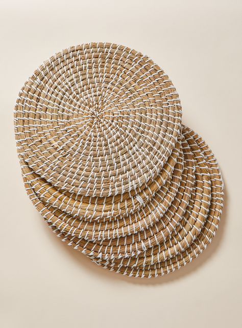 Pack 6 Individuales Natural Blanco 35 cm-0