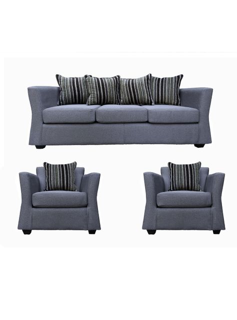 Juego Living York Sofá 3C + 2 Sillones 1C-0