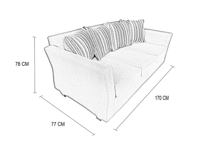 Juego Living York Sofá 3C + 2 Sillones 1C-4