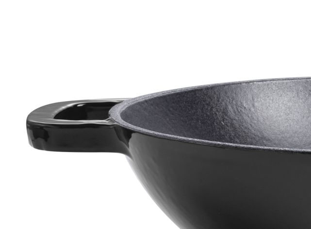 Wok Ferro 30 cm  Negro Magefesa-1