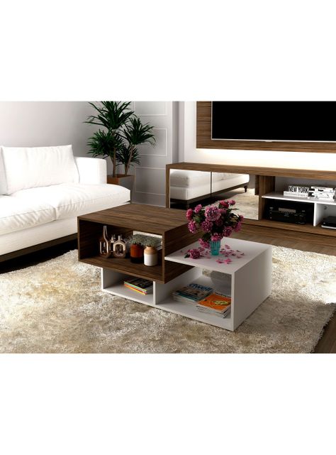 Mesa Tecnomobili de Centro Cubos Asimétrica-0