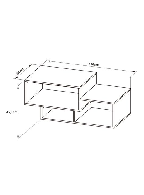 Mesa Tecnomobili de Centro Cubos Asimétrica-1