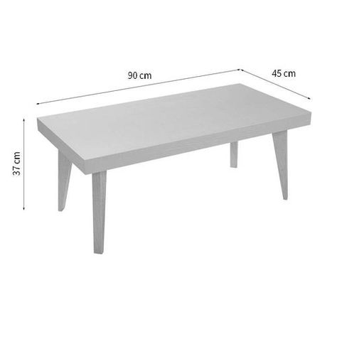 Mesa de Centro Negra Nordic Fk 511 Be Design-1