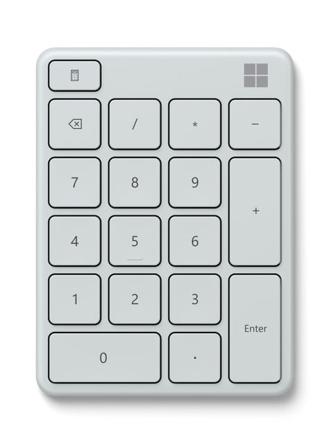 Teclado Numérico Microsoft Numberpad Blanco-0