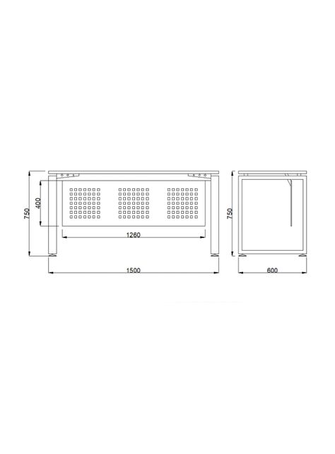 Escritorio Basflex Bench Individual-1