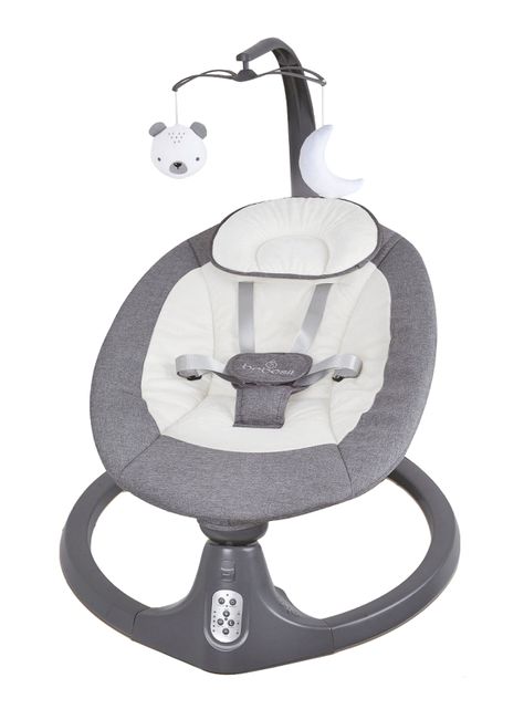 Silla Nido Bouncer Mecedora Baby Swing Gris Bebesit-0