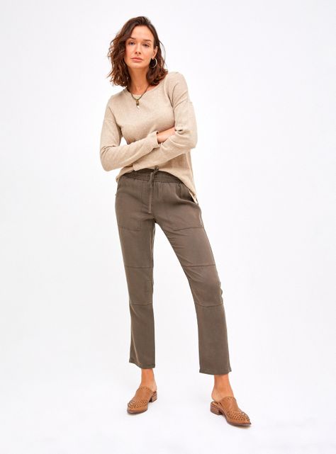 Pantalón Cargo Bolsillos Laterales con Cordones-3