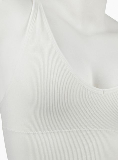 Bralette Top con Tirantes Finos Sólido-6