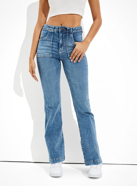 Jeans American Eagle Flare Ne(x)t Level Super High-Waisted-0