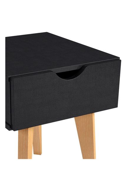 Velador Nordic con Cajón Negro-3