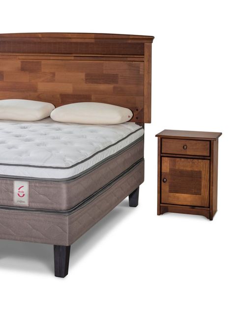 Cama Europea New Style 6 King + Set Veneto + Almohadas Memory Max-1