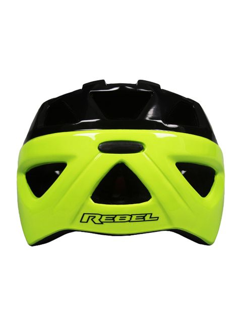 Casco Rebel Negro Verde 16 Ventilaciones-3