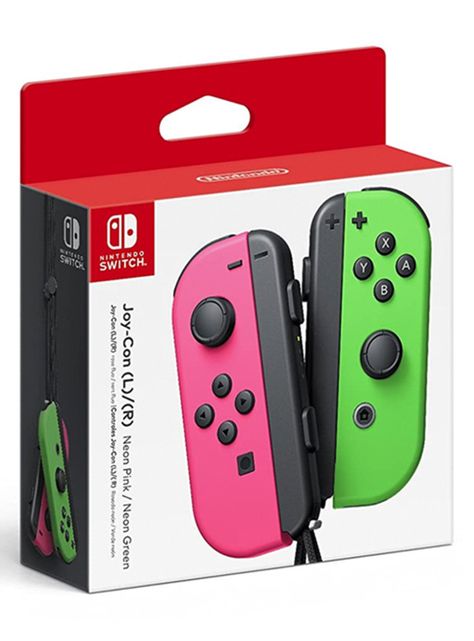 Control Nintendo Switch Joy-Con Controller Pair Rosado y Verde-1
