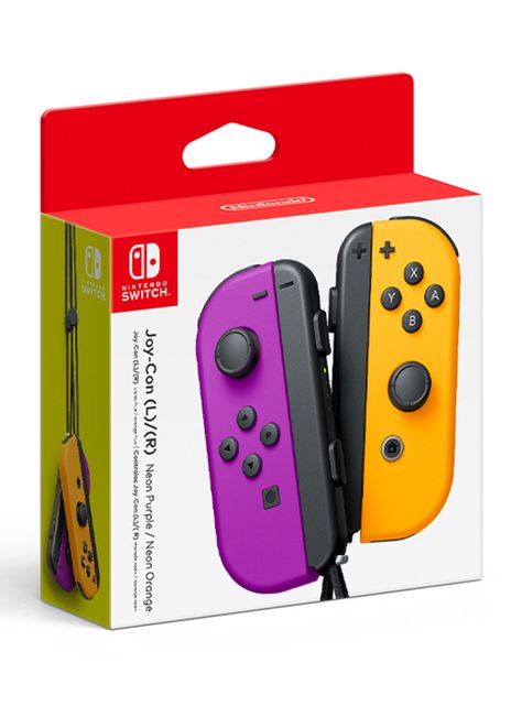 Control Nintendo Joy-Con Neon Purple y Neon Orange-2