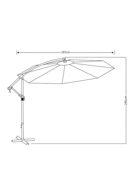 Quitasol Lateral Summer 240x270 cm-1