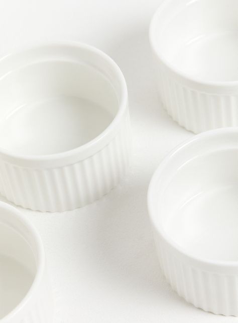 Set 4 Ramekines Blanco 10 cm-2
