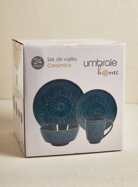 Set Vajilla 24 Piezas Marino Cerámica-7