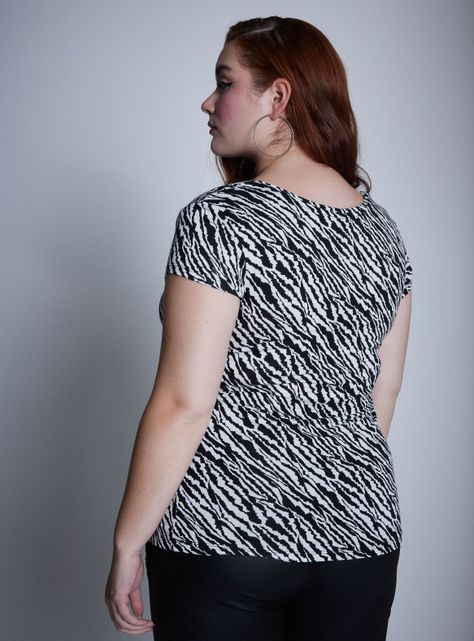 Polera Básica Estampado Brillos-1