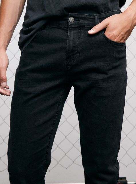 Jeans Slim Fit Liso Elasticado-2