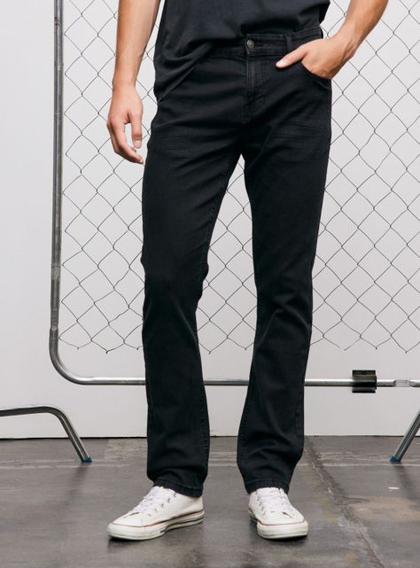 Jeans Slim Fit Liso Elasticado-0
