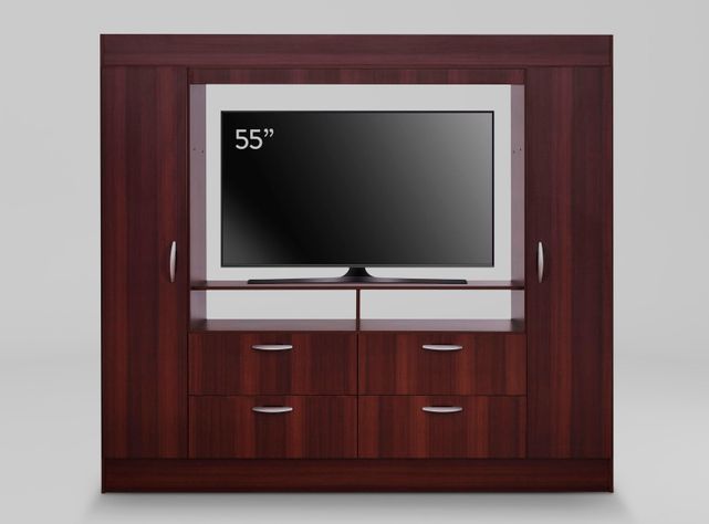 Clóset Baker TV 55" 2P 4C Chocolate-2