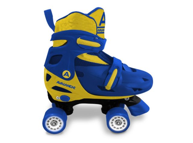 Patin 4 Ruedas con luces Azul/Amarillo Avalanche-0