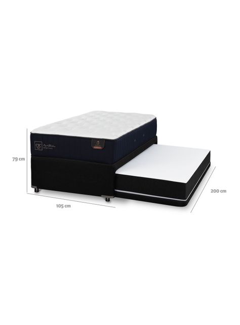 Diván Cama Premium 1.5 Plazas Black-1