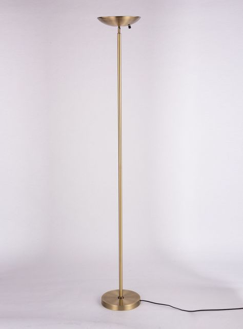 Lámpara Pie Led Antorcha Bronce-0