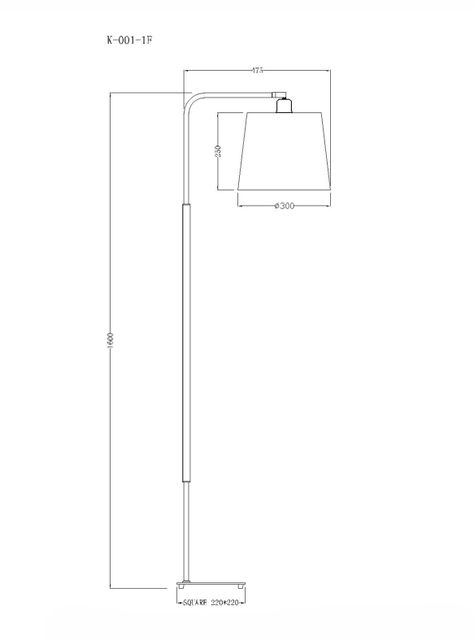 Pantalla Lámpara Pie Ele-1