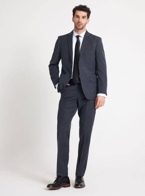 Traje Recto Lana Liso Slim-4
