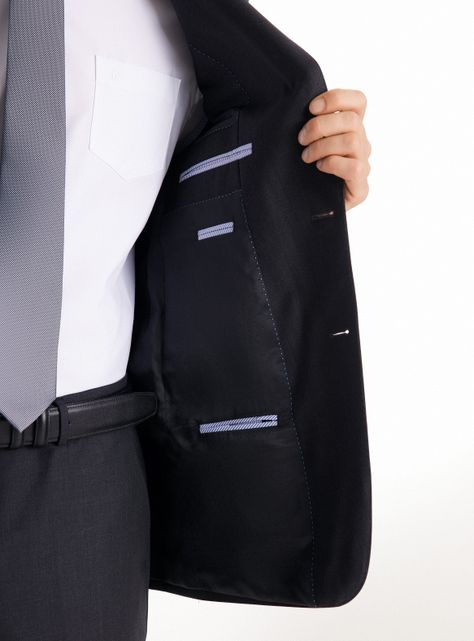 Traje Recto Lana Liso 4-3