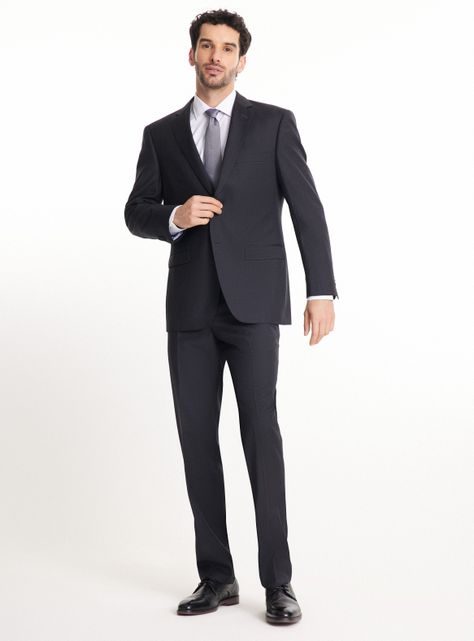 Traje Recto Lana Liso 4-4