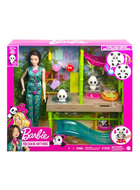 Muñeca Profesiones Set de Juego Cuidadora de Pandas-4
