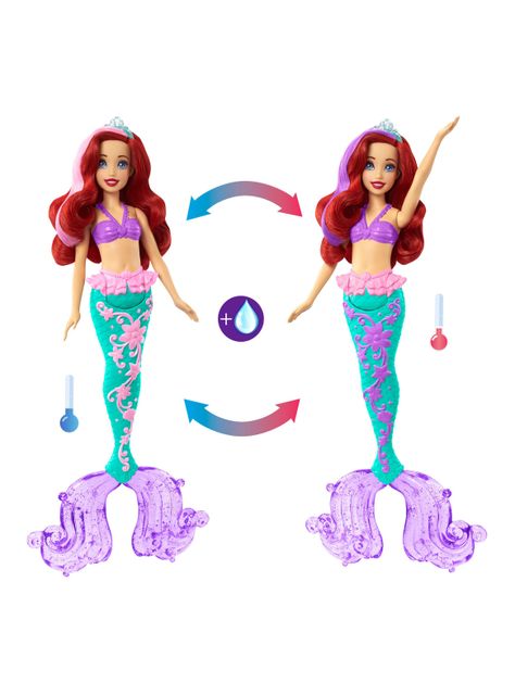 Muñeca Ariel Cabello Cambios Sorpresa-2