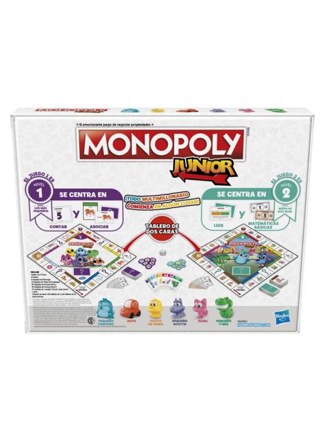 Juego de Mesa Monopoly Junior-3