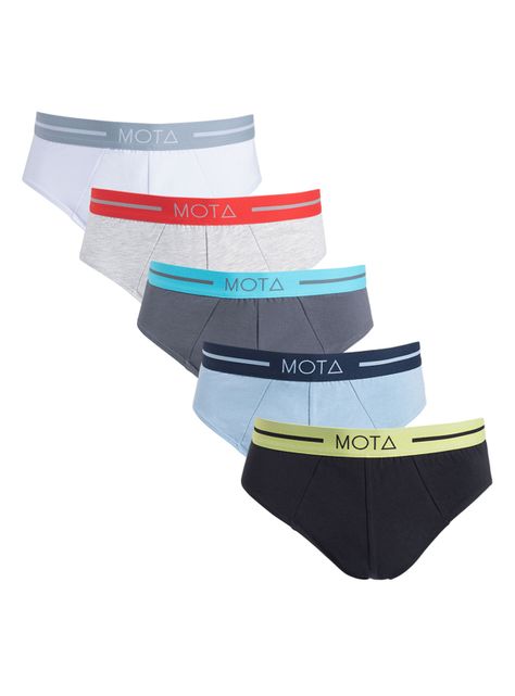 Pack Mota 5 Slip Elasticado Algodón Mota-0