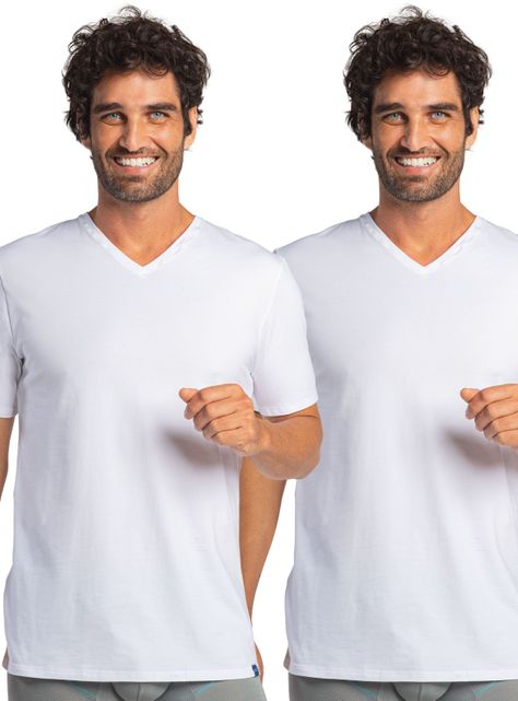 Pack Mota 2 Camiseta Manga Corta Cuello V Mota-0