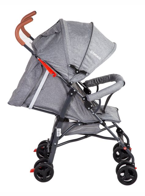 Coche Paragua Fun Gris Bebesit-2