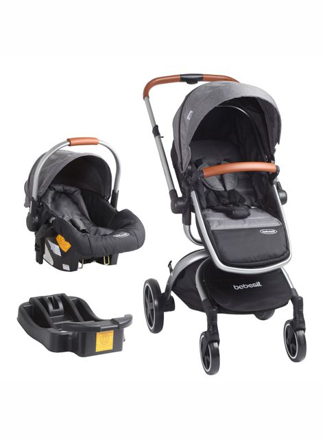 Coche Travel System Deluxe 360° Sx Gris Bebesit-0