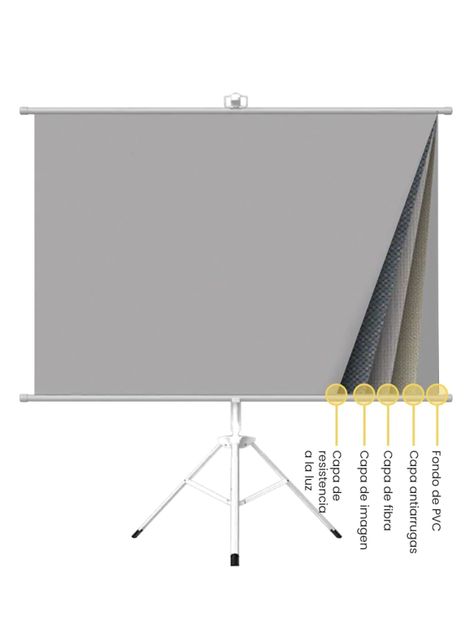 Telón Mural de Proyector Portátil 60"-2