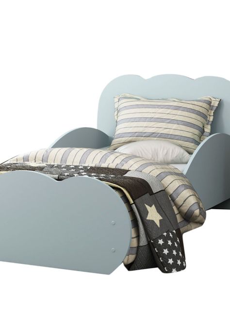 Mini Cama Azul Cloud Kidscool-1