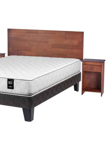 Cama Europea Ergo T 2 Plazas Base Normal + Set Muebles Tabor-1