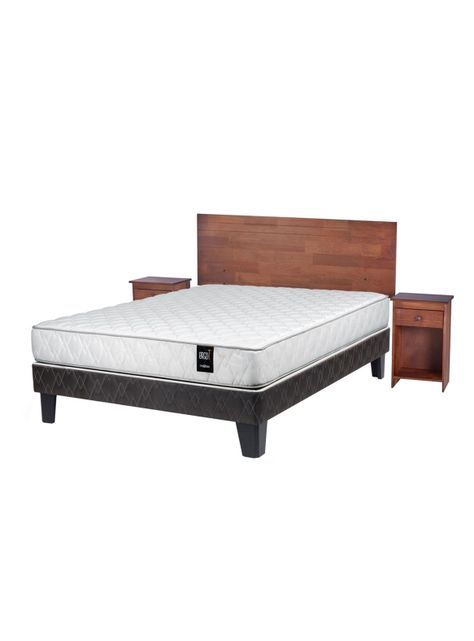 Cama Europea Ergo T 2 Plazas Base Normal + Set Muebles Tabor-0