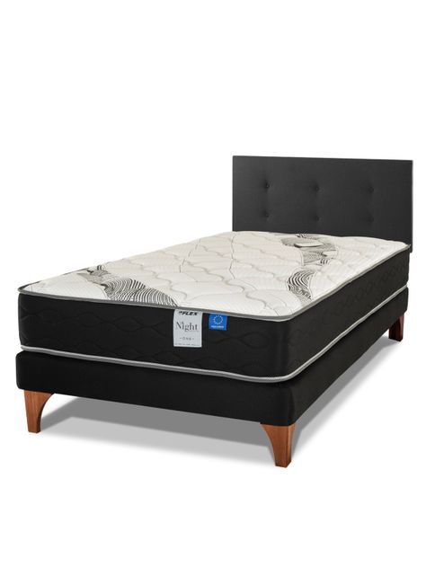 Cama Europea One 1.5 Plazas + Respaldo Royal-0